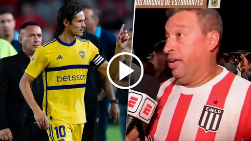 Los hinchas de Estudiantes insultaron a Cavani en UNO. (Getty/ESPN)