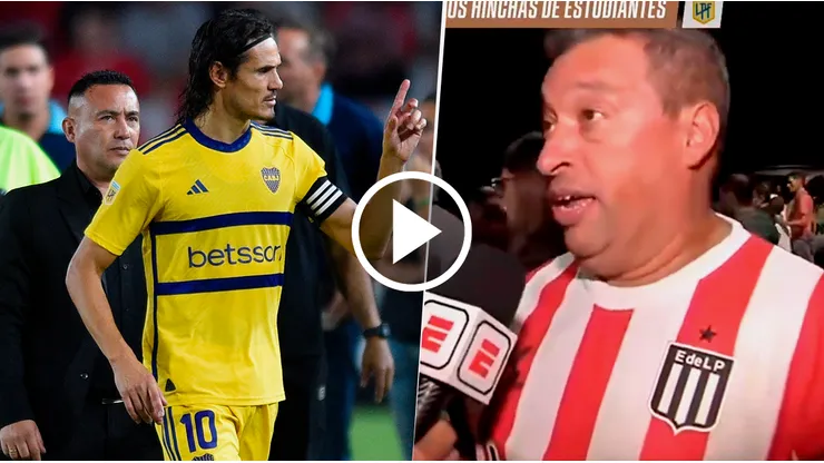 Los hinchas de Estudiantes insultaron a Cavani en UNO. (Getty/ESPN)