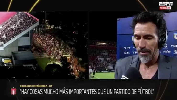 Habló del DT de Estudiantes. Foto: Captura de TV