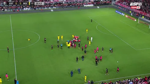 Partido suspendido. (Captura)