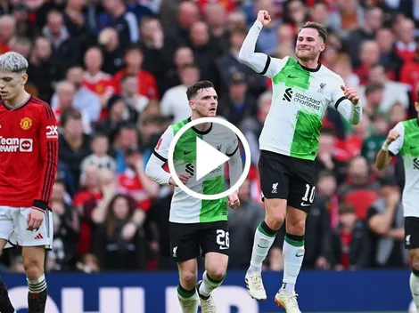 VIDEO | El golazo de Mac Allister en Liverpool vs. Manchester United por Fa Cup