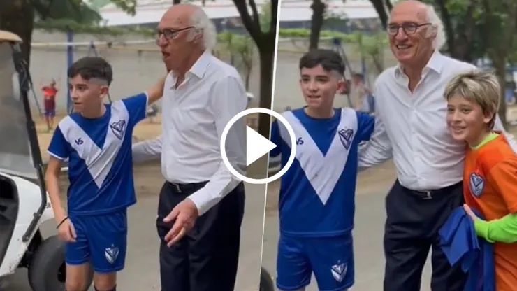 La frase viral de Bianchi a dos juveniles de Vélez. Foto: Captura