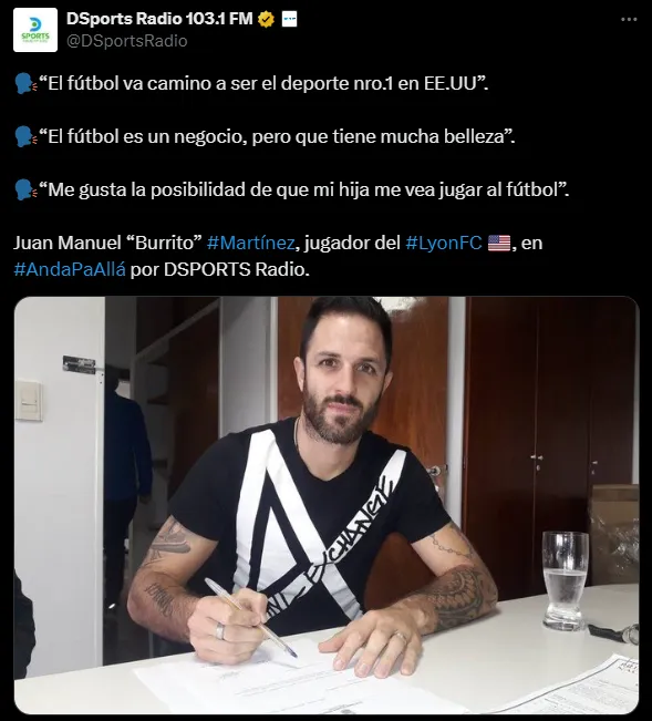 Juan Manuel Martínez habló de su llegada a Estados Unidos. (Captura)