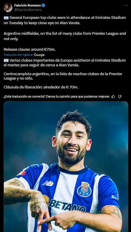 Alan Varela está en el radar de diversos clubes. (Captura)