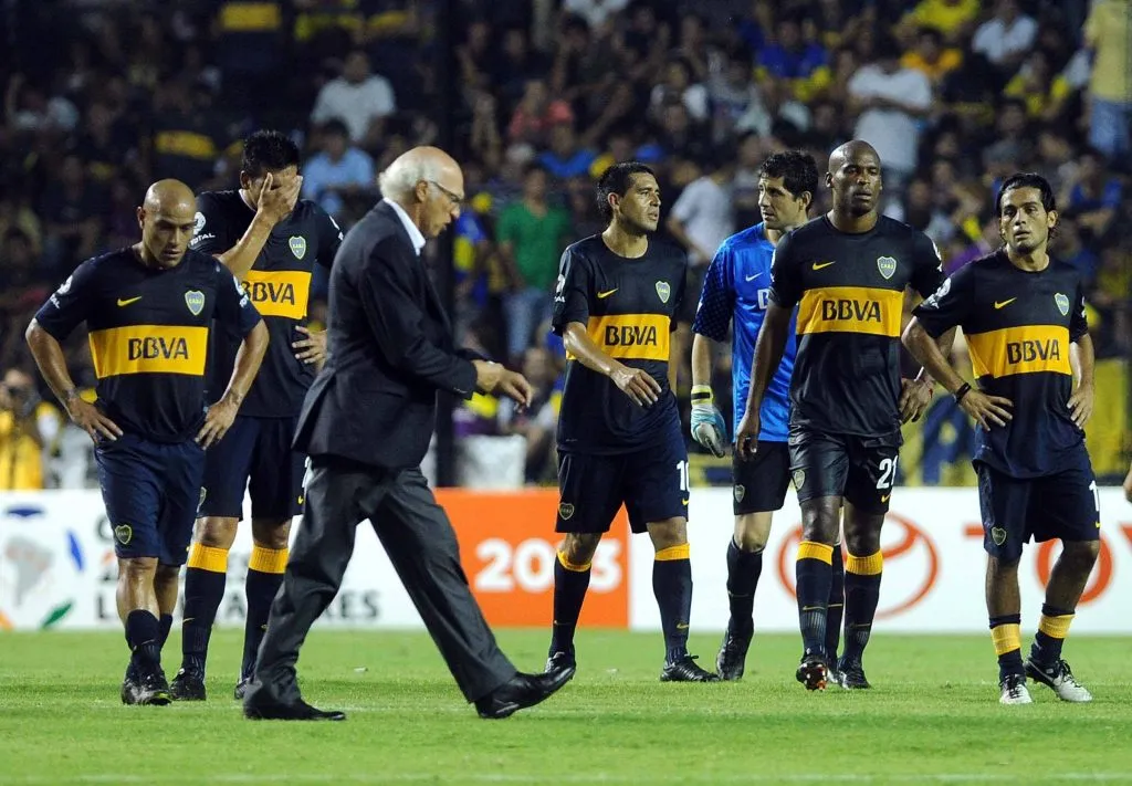 Riquelme, Erviti, Ribair Rodríguez, Orión, Bianchi, Claudio Pérez y Clemente Rodríguez. (IMAGO)