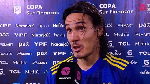 El contundente mensaje de Cavani tras el triunfo de Boca. Foto: Captura