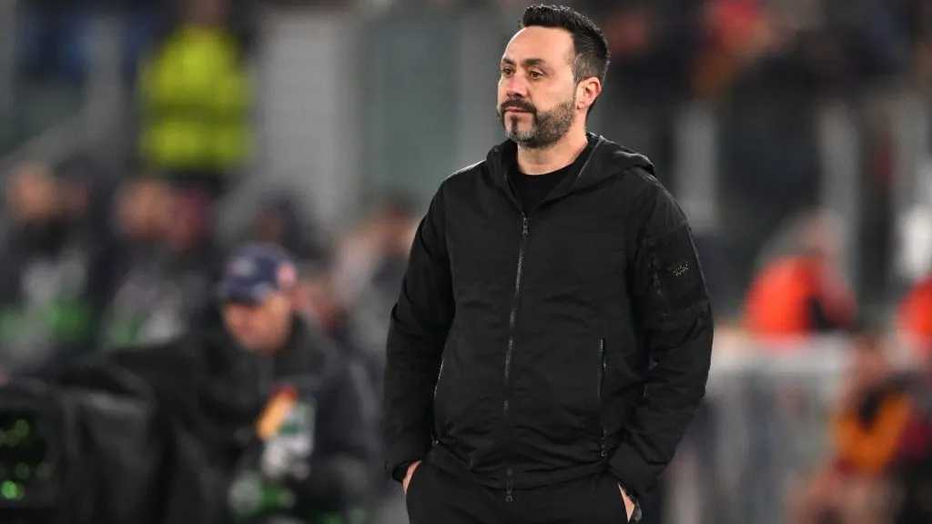 De Zerbi, enojado con el presente del Brighton. (Getty)