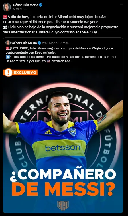 La respuesta de Inter Miami. (Captura)