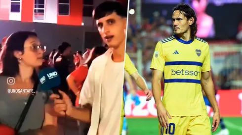 Una hincha de Unión acusó a Cavani.