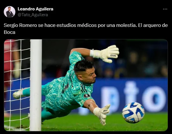 Romero está en duda para el duelo con Racing. (Captura)