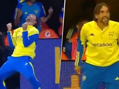 No se vio: la reacción de Diego Martínez al hat-trick de Cavani a Belgrano