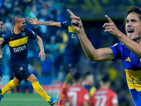 Los últimos tripletes en Boca: Cavani sigue los pasos de Benedetto y busca reinventarse