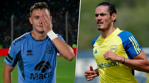 La divertida respuesta del capitán de Belgrano sobre la mala racha de Cavani. Foto: Belgrano Oficial/Boca Oficial