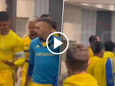 VIDEO | Problemas en zona de vestuarios: los jugadores de Boca, enojados con el arbitraje