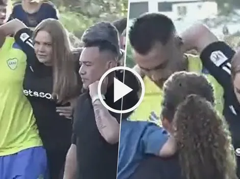 VIDEO | Eliana Guercio se dobló el tobillo en Córdoba y Chiquito Romero tuvo que asistirla