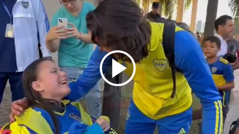 El hermoso gesto de Edinson Cavani.