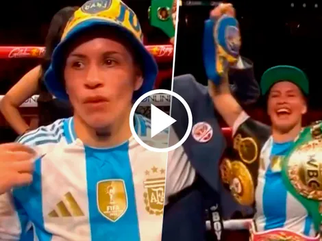 VIDEO | El festejo "a lo Boca" de la boxeadora Chucky Alaniz