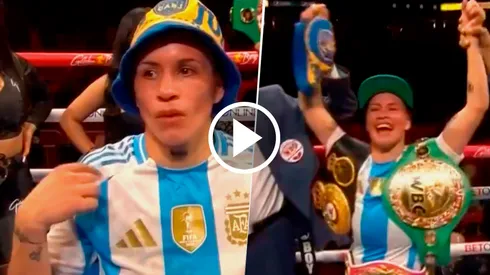 Chucky Alaniz se alzo con tres cinturones este sábado en California.