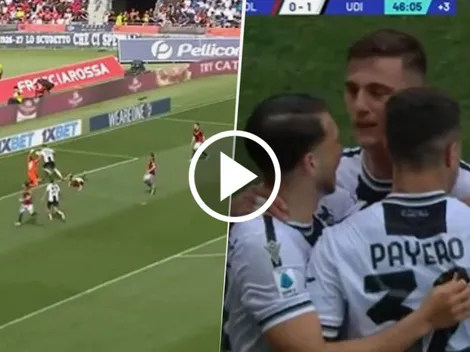 VIDEO | Ex Boca: el gol de Martín Payero en el empate de Udinese en la Serie A