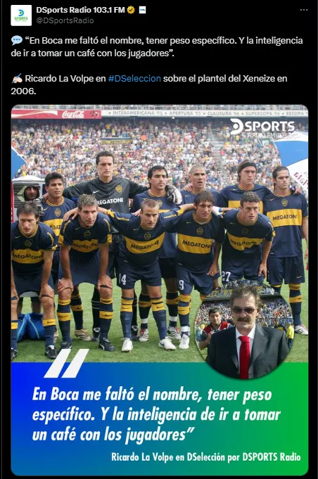 La Volpa explicó por qué fracasó en Boca. (Captura)
