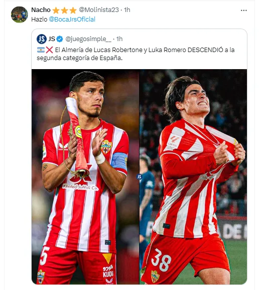 Los hinchas de Boca piden por Luka Romero.