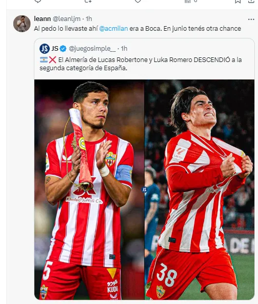 Los hinchas de Boca piden por Luka Romero.