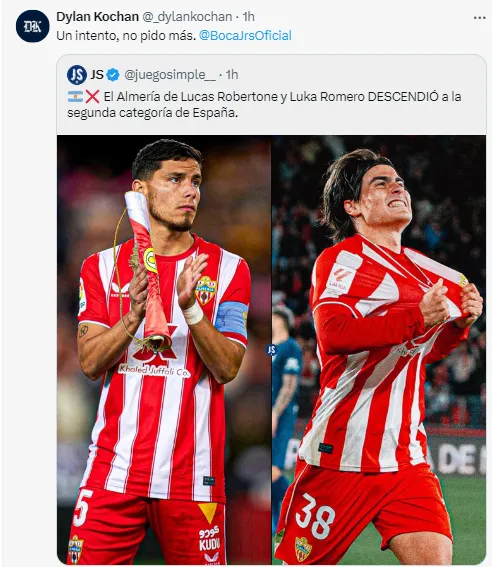 Los hinchas de Boca piden por Luka Romero.