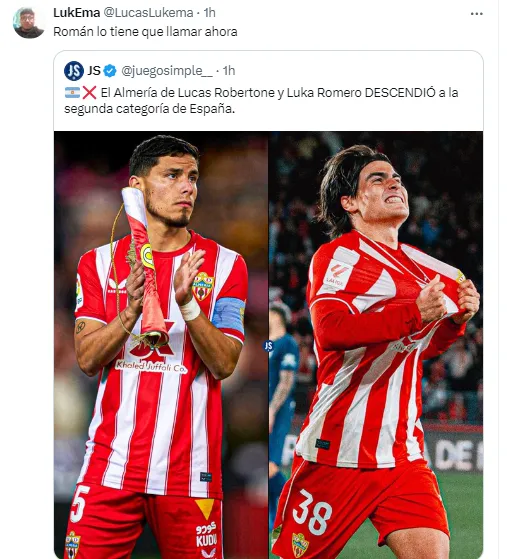 Los hinchas de Boca piden por Luka Romero.