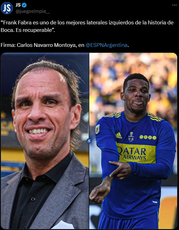 El elogio de Navarro Montoya a Fabra. (Captura)