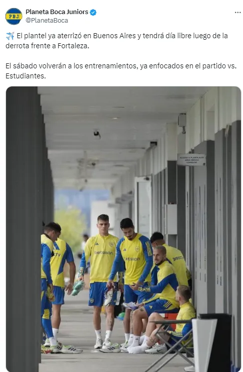 Día libre para el plantel de Boca.
