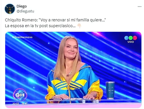 El buzo que eligió Eliana Guercio en GH tras la eliminación de Boca a River.