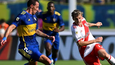 Lema y Colidio, mano a mano en el Superclásico.