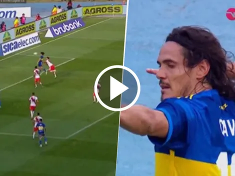 VIDEO | Terrible asistencia de Zenón y golazo de Cavani para el 2 a 1 en el Boca-River