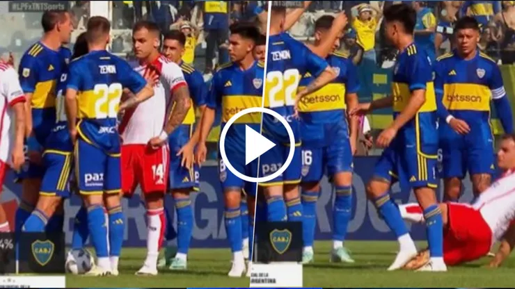 El tremendo cruce entre ambos jugadores.