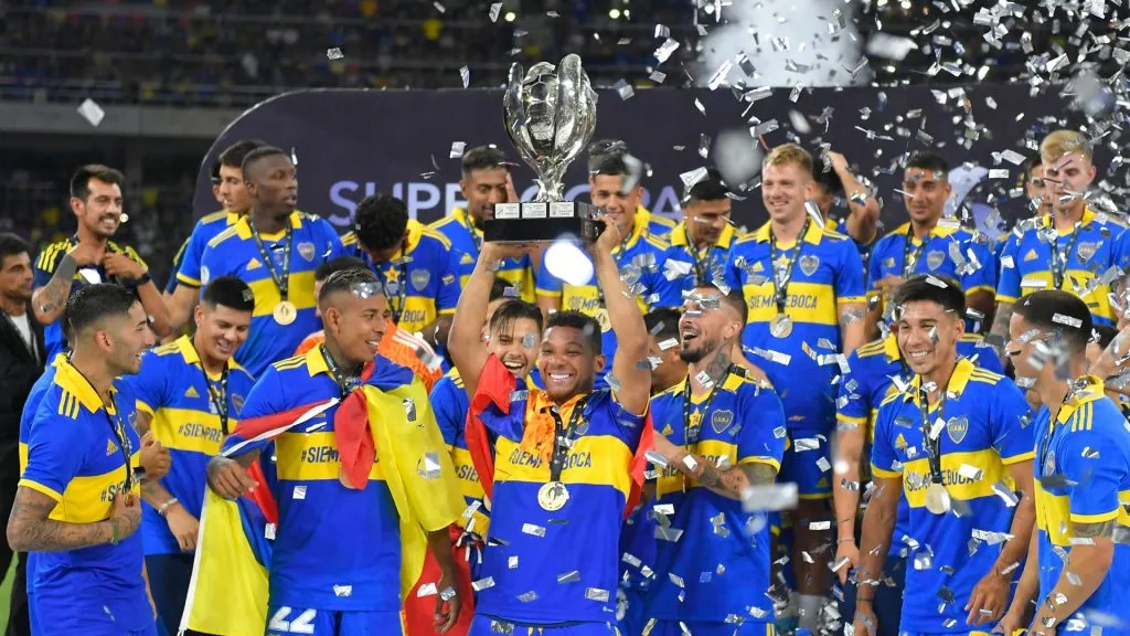 La Supercopa Argentina 2022, el último título que conquistó Boca. (Getty)