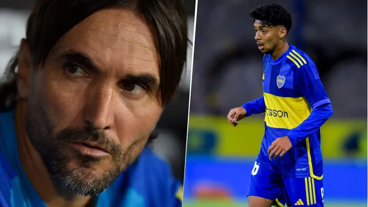 Diego Martínez y Cristian Medina en Boca