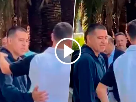 VIDEO | El encuentro entre Riquelme y Nacho Fernández a horas del Boca-River