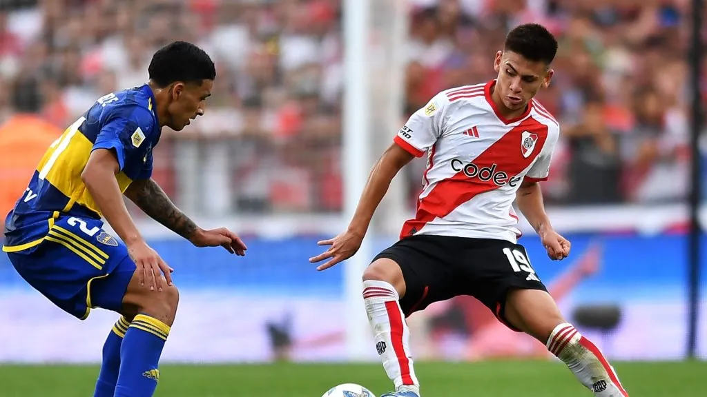 Echeverri es una de las figuras de River. (Getty)