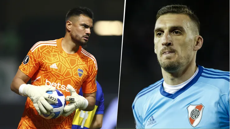 Sergio Romero y Franco Armani, arquero de Boca y River