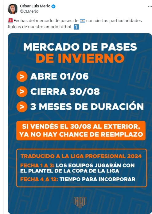 Mercado de pases de invierno.