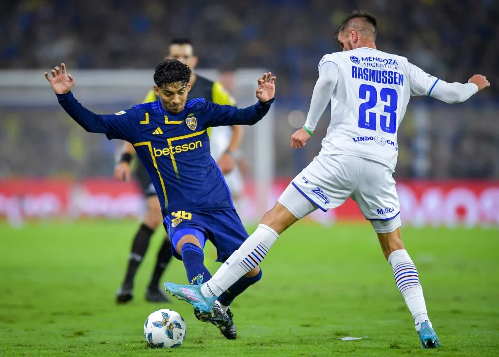 Cristian Medina en Boca vs. Godoy Cruz (Getty Images)