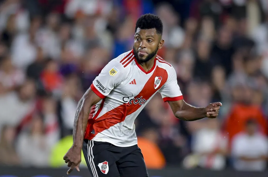 Miguel Ángel Borja en River (Getty Images)