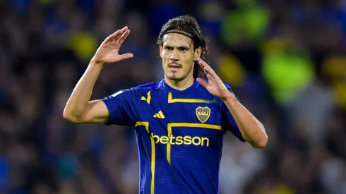 Edinson Cavani en Boca vs. Godoy Cruz