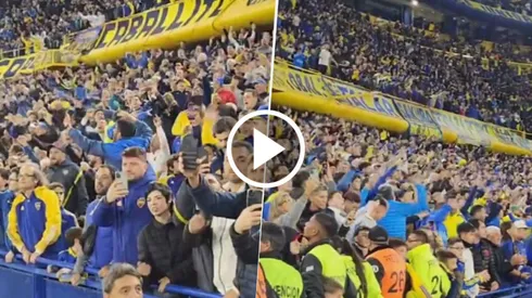 La reacción en La Bombonera al enterarse del Superclásico.