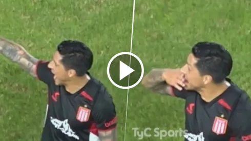 El gesto de Enzo Pérez a Marcos Rojo en La Plata.