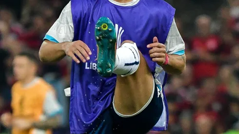 Matiás Rojas, en Copa Libertadores con Racing.