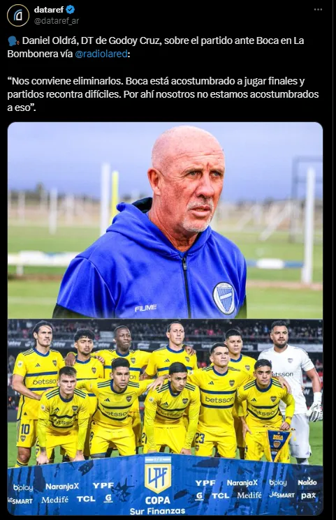 Boca enfrentará a Godoy Cruz en la última fecha.