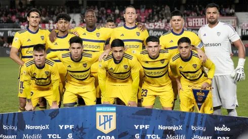 Los 11 titulares vs. Estudiantes. Foto: Prensa CABJ