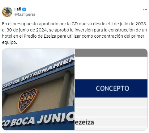 Se viene el hotel de Boca.