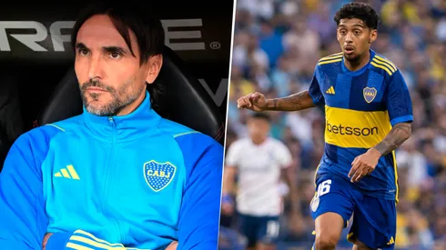 La postura de Diego Martínez con Cristian Medina.